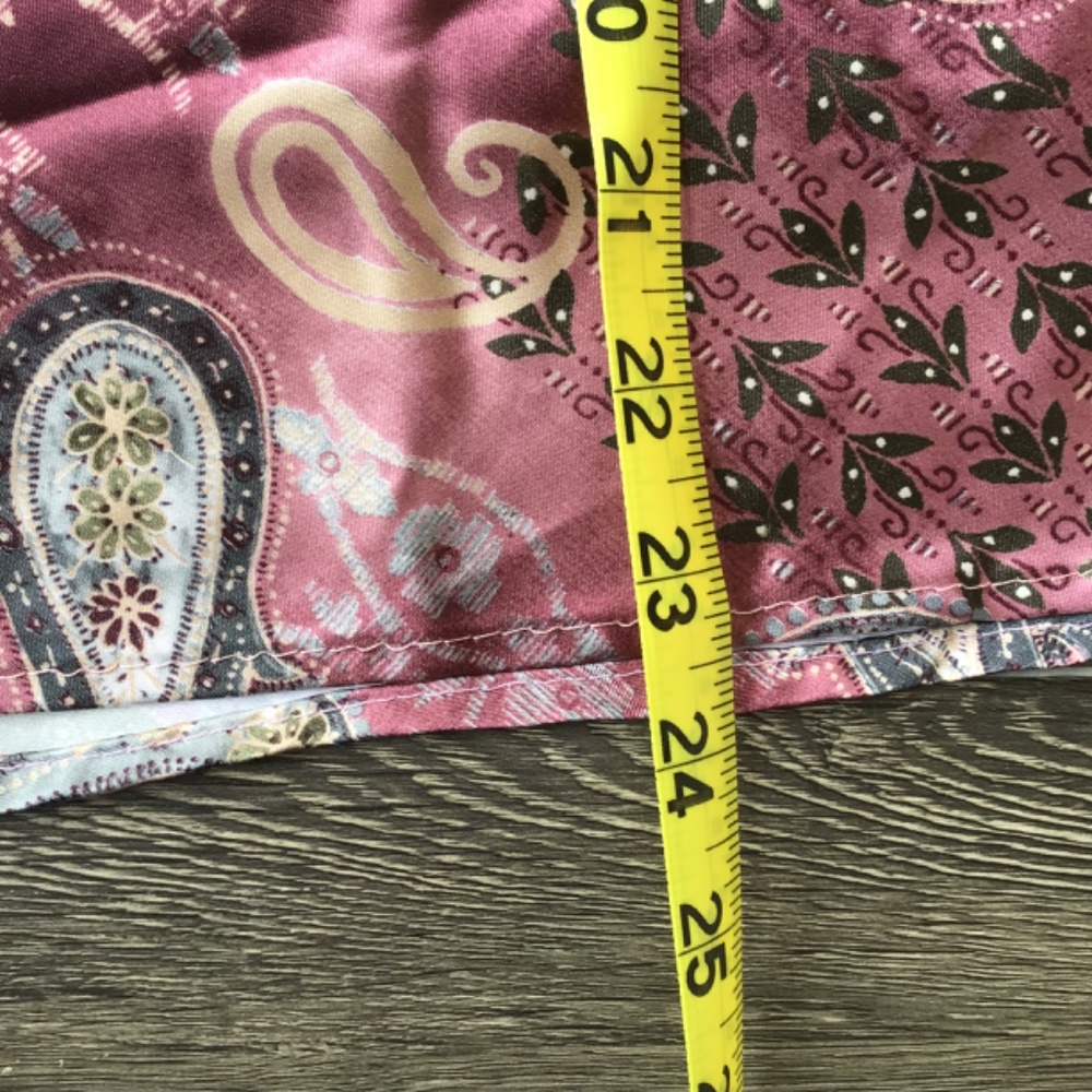 Rikki J New York Women’s Pink Paisley Lined A-Line Skirt Size 8 - Picture 8 of 8